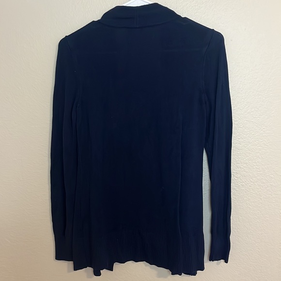 WHITE HOUSE BLACK MARKET Womens Navy Blue Cardigan - Picture 3 of 5